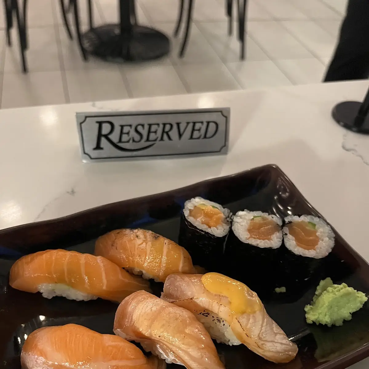 Salmon Nigiri and Maki Rolls