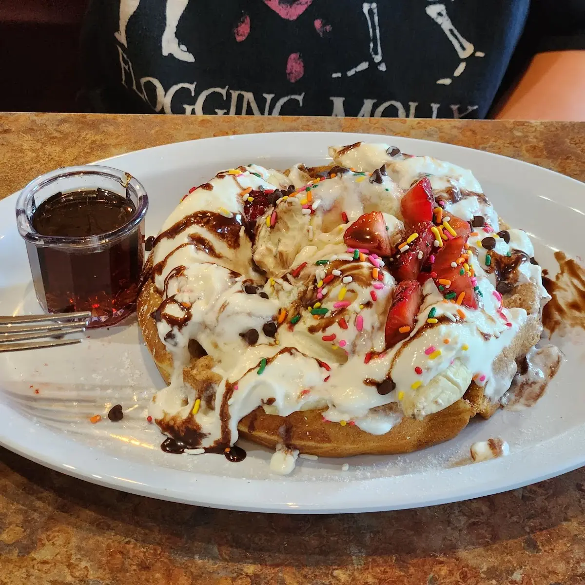 Banana Split Waffle