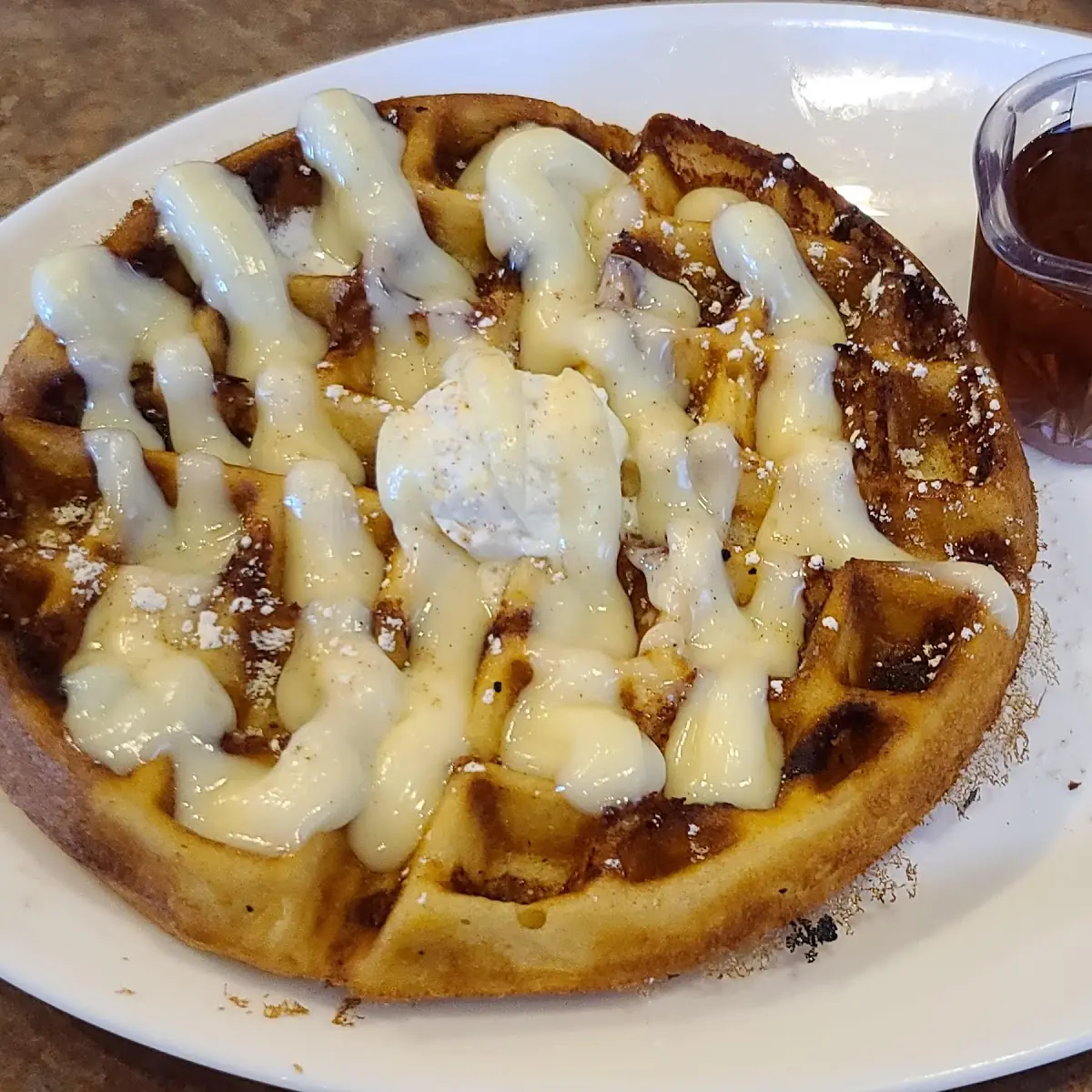 Cinnamon Roll Waffle