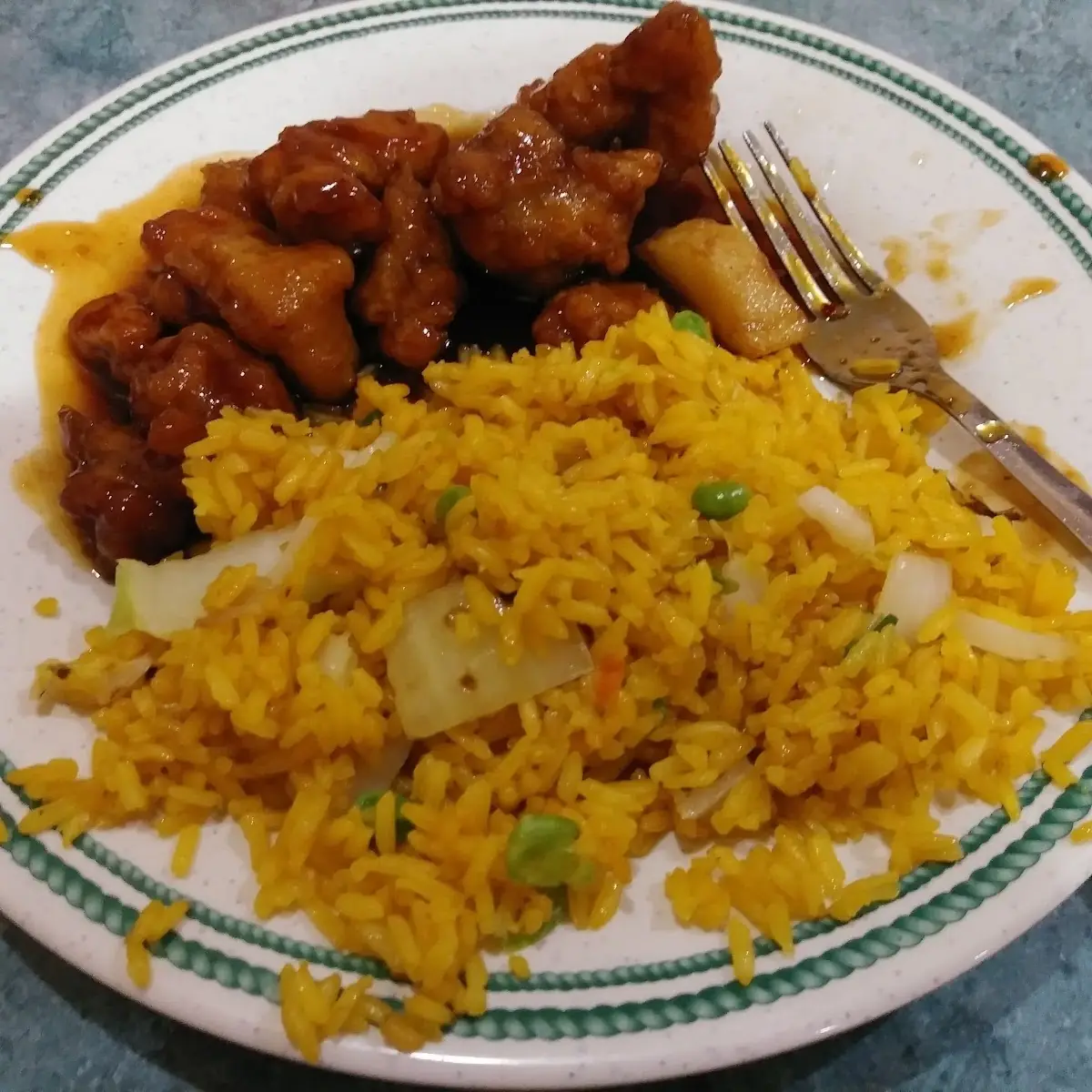 TSO Chicken and Fried Rice