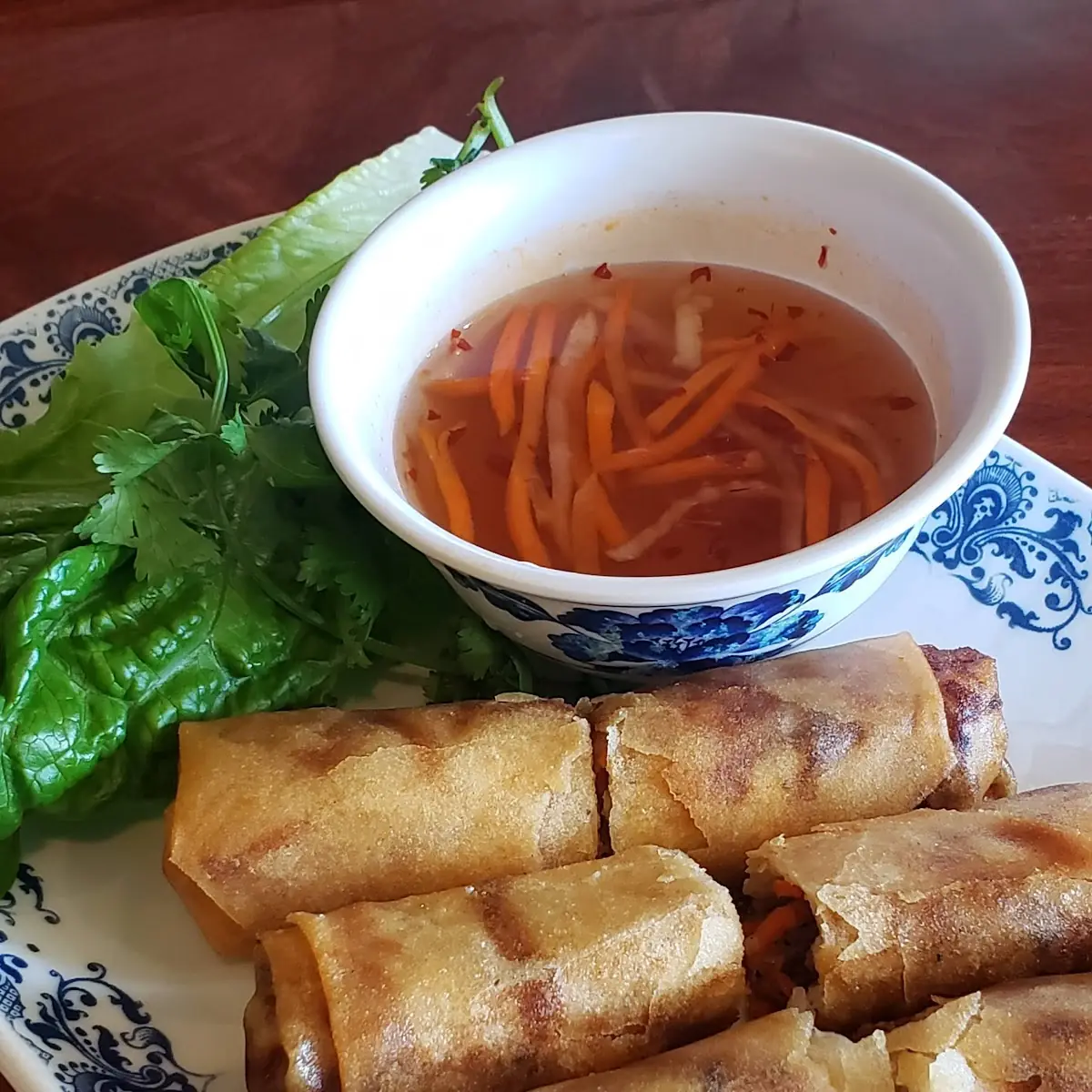 Crispy Spring Rolls with Fish Sauce