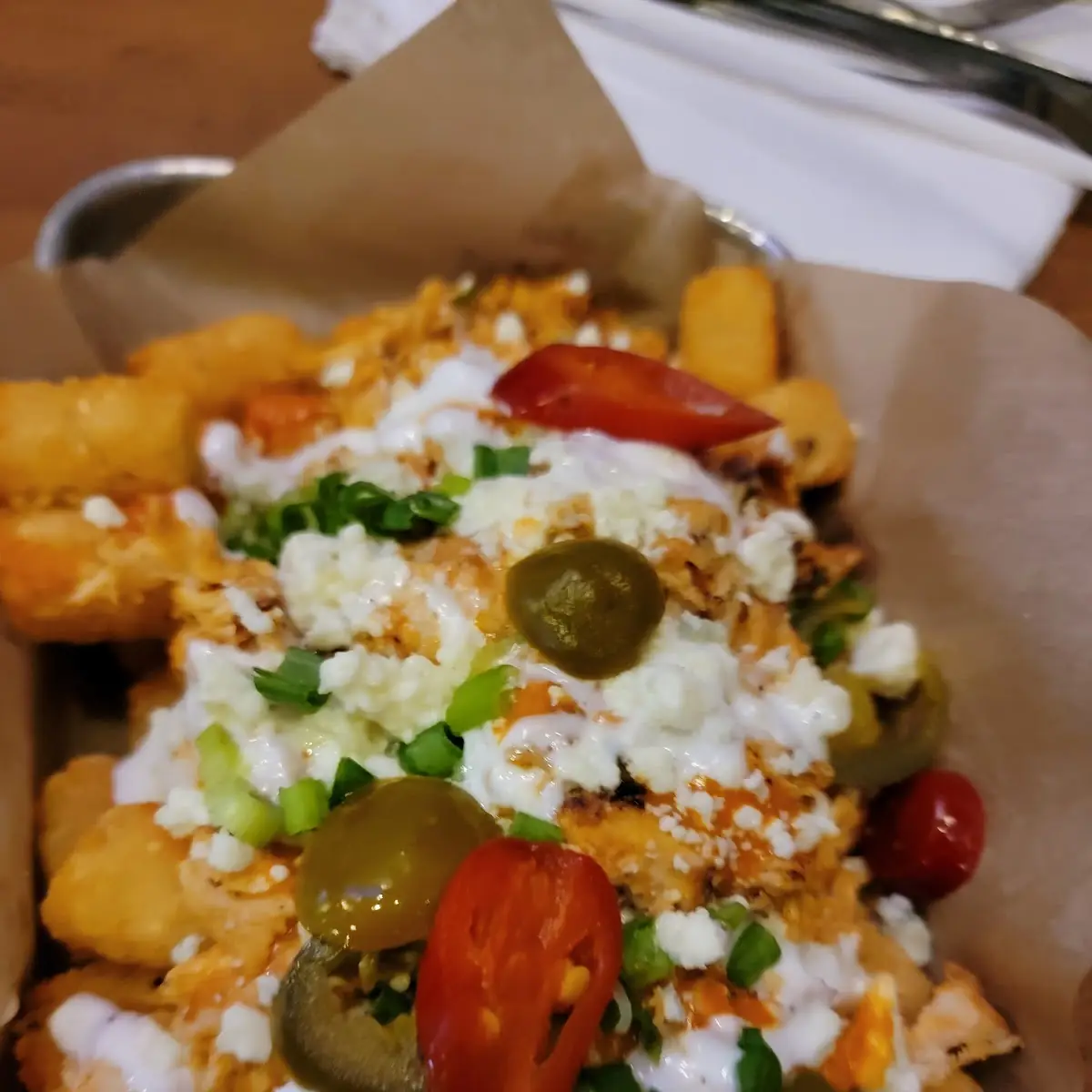 Buffalo Chicken Loaded Fries