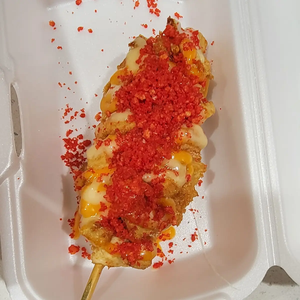 Spicy Korean Corn Dog Half and Half