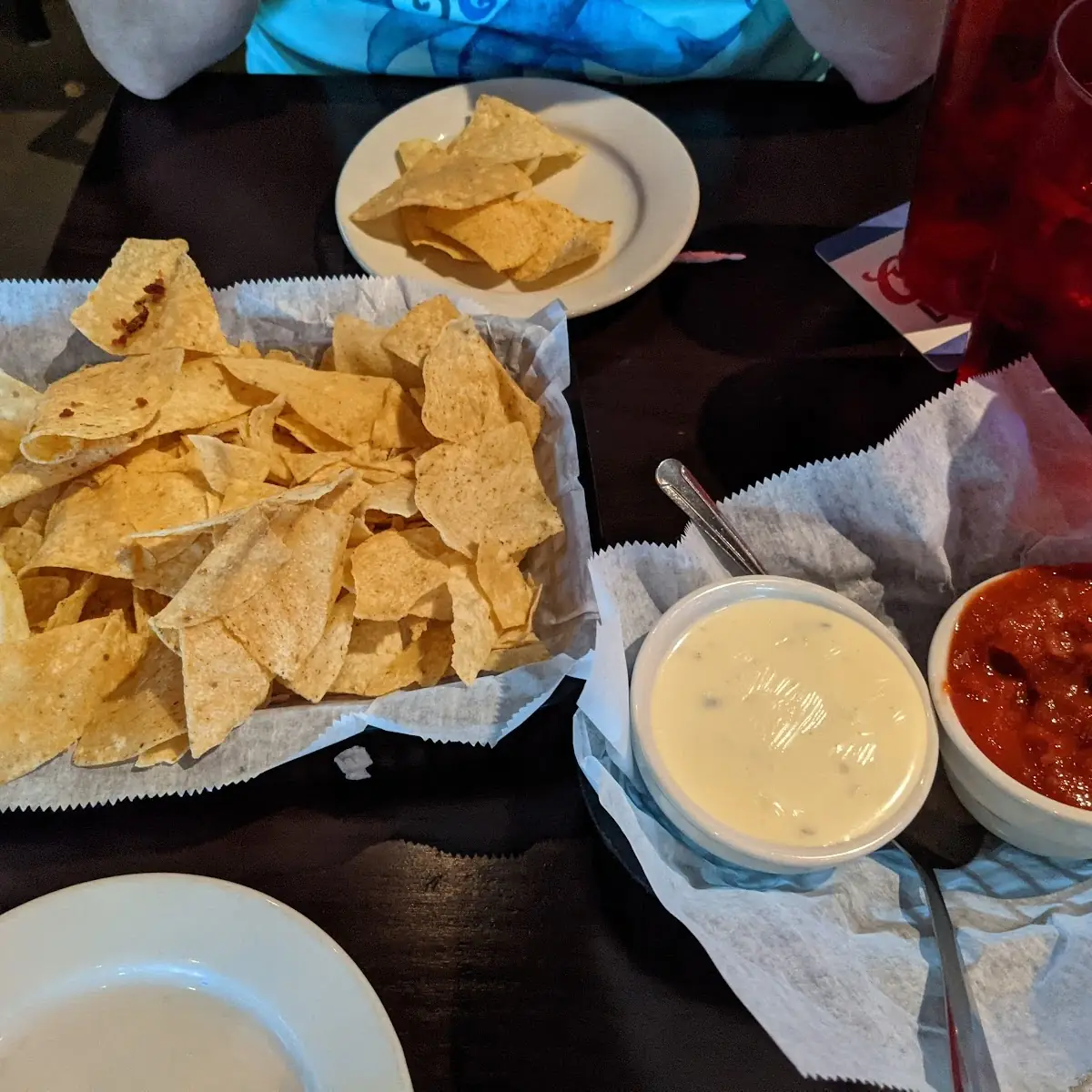 Happy Hour Chips Queso and Salsa