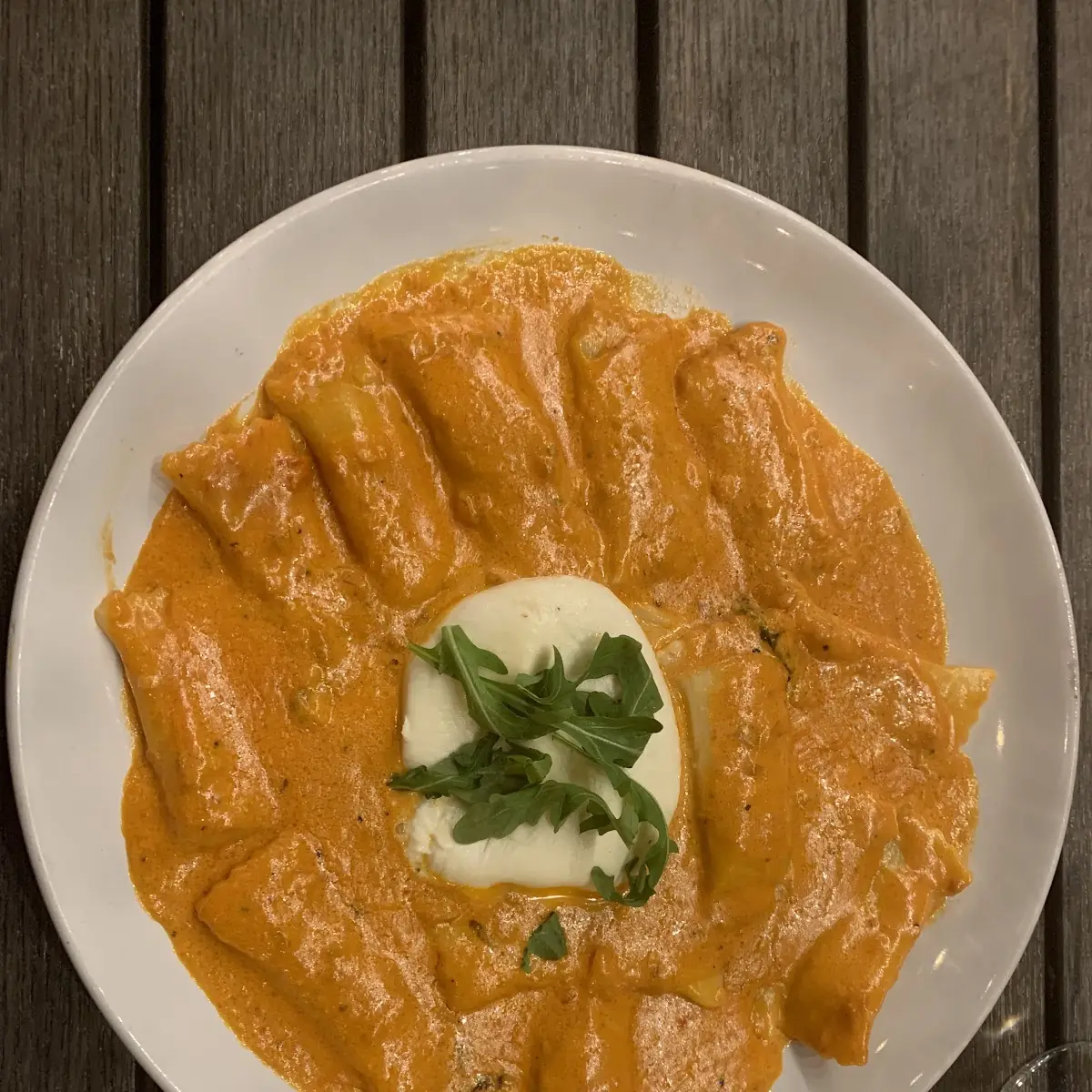 Stuffed Rigatoni with Vodka Sauce