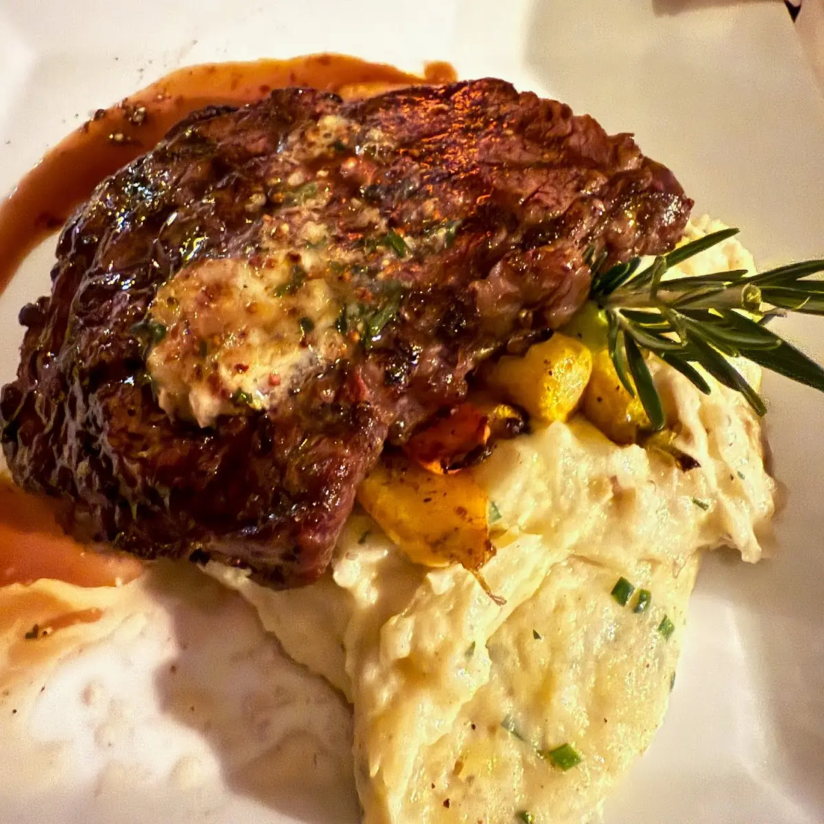 Ribeye Steak Mashed Potatoes