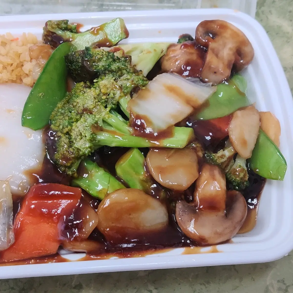 Veggie Delight with Fried Rice