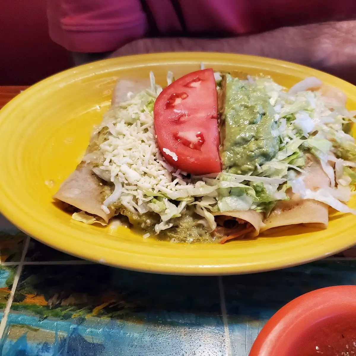 1 Tostaguac & 1 Enchilada