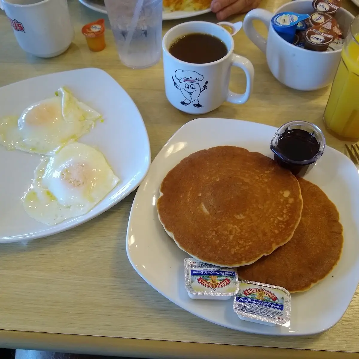 Buttermilk Pancakes with Eggs