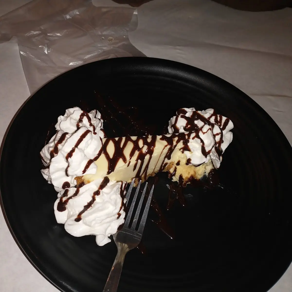 Cheese Cake with Whipped Cream on Top