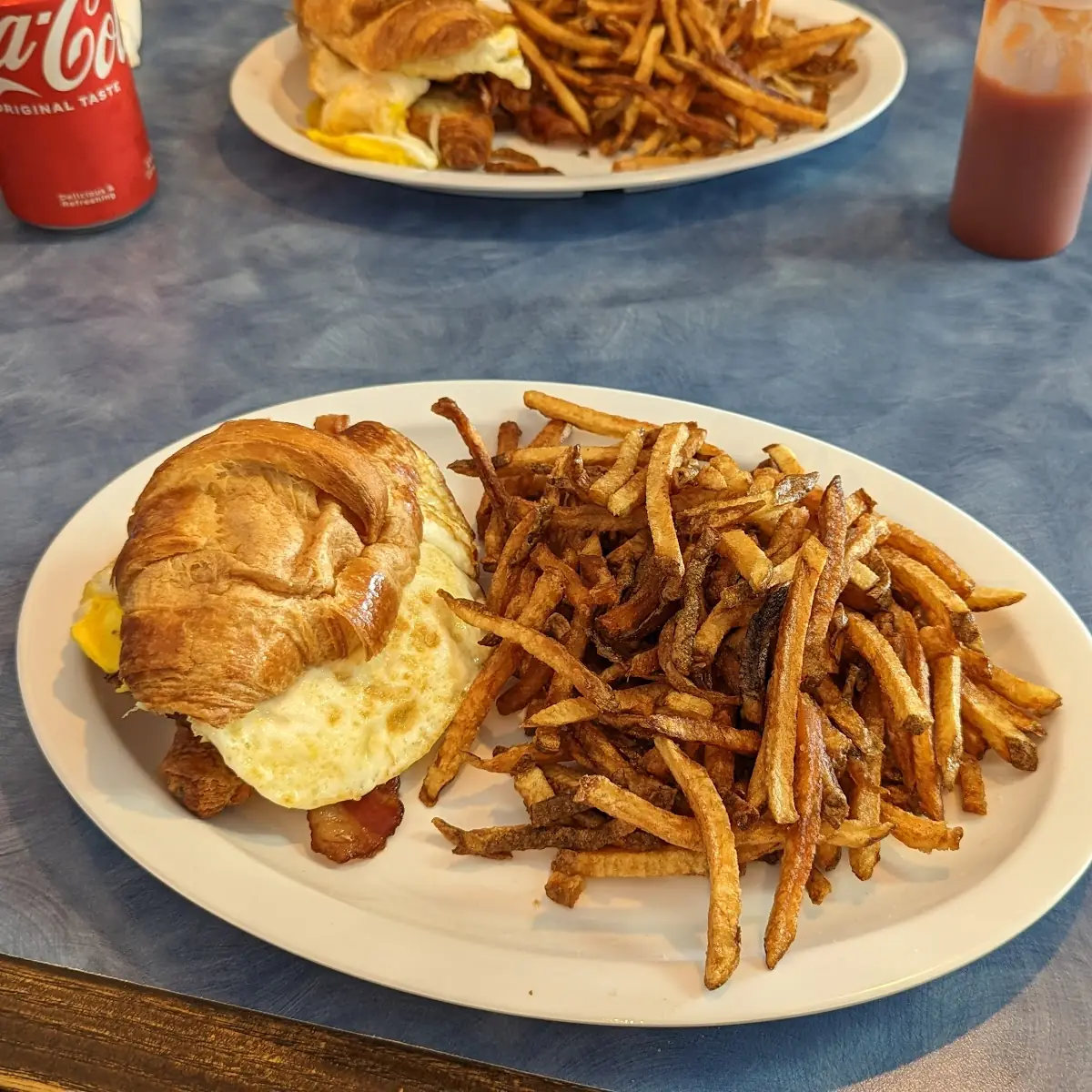 Bacon Egg and Cheese Croissant Sandwich