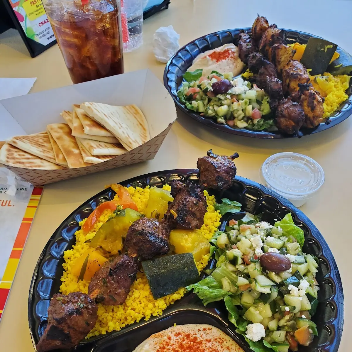 Lamb Kabob Combination Plate