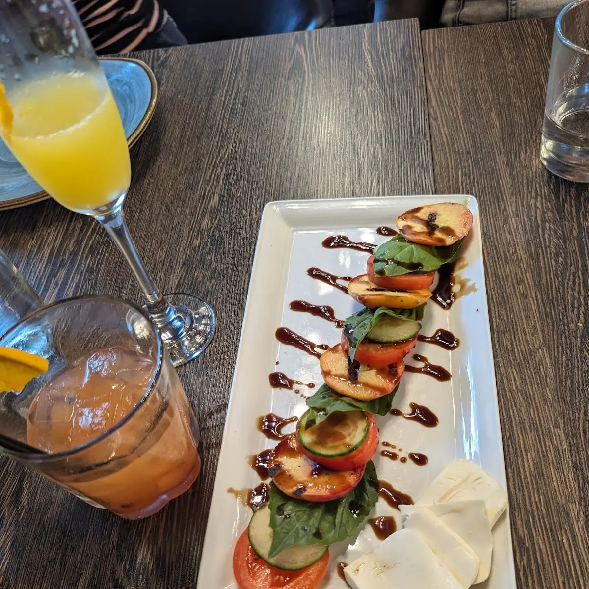 Grilled Peach Caprese Salad
