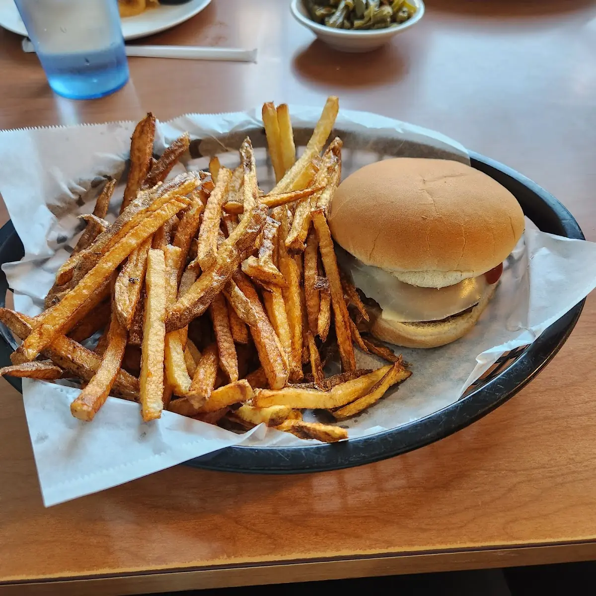Pizza Burger and Fries