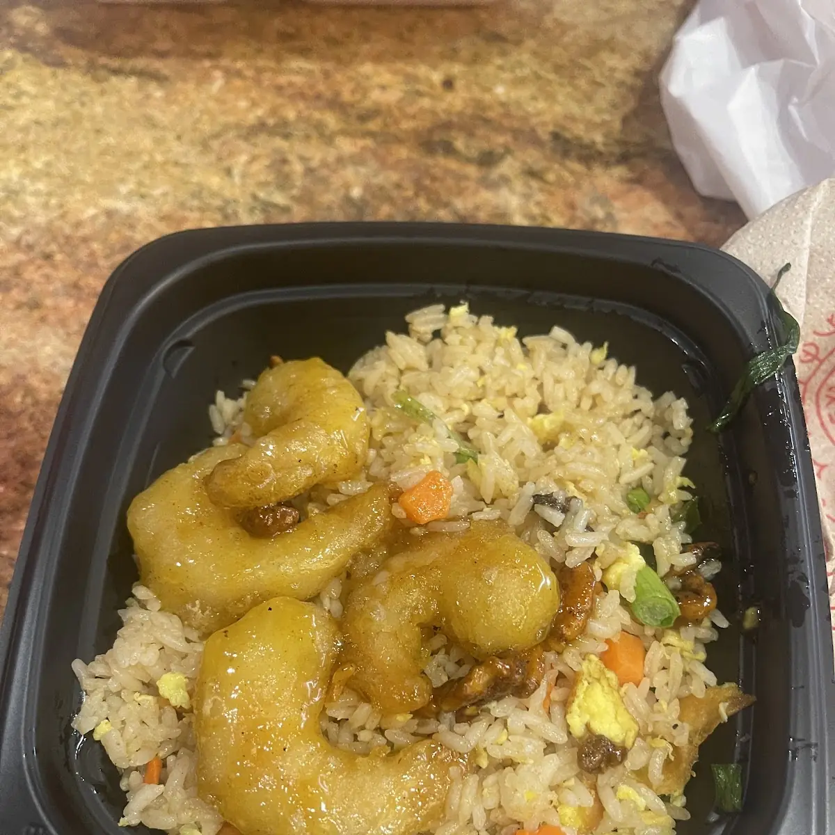 Honey Walnut Shrimp Fried Rice