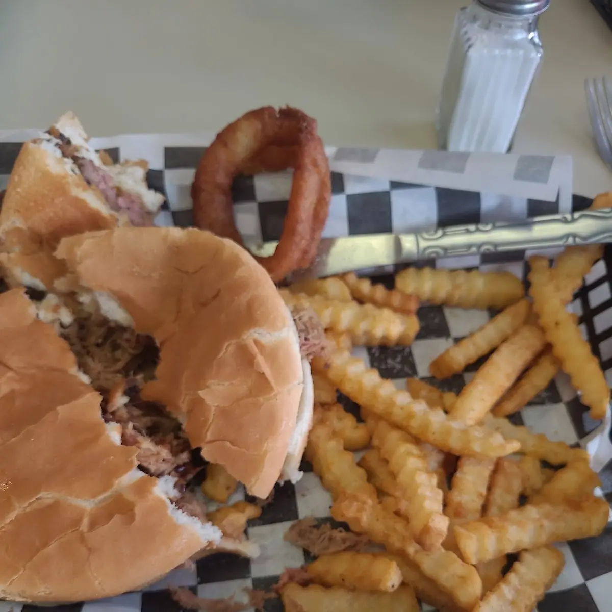 Pulled Pork Sandwich with Fries