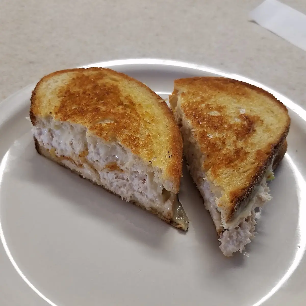 Tuna Melt Sandwich on Rye