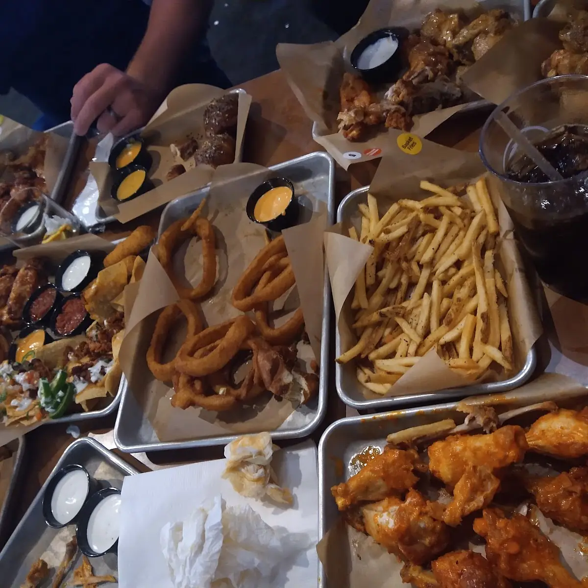 Chicken Wings Mixed Drinks on Point