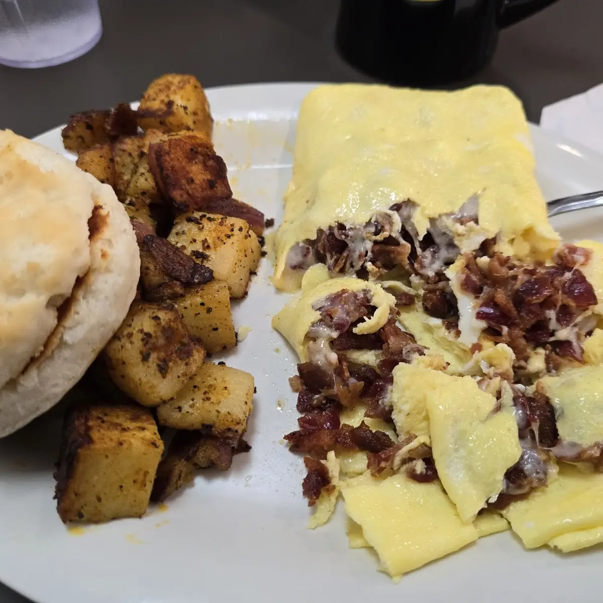 Bacon and Cheese Omelette