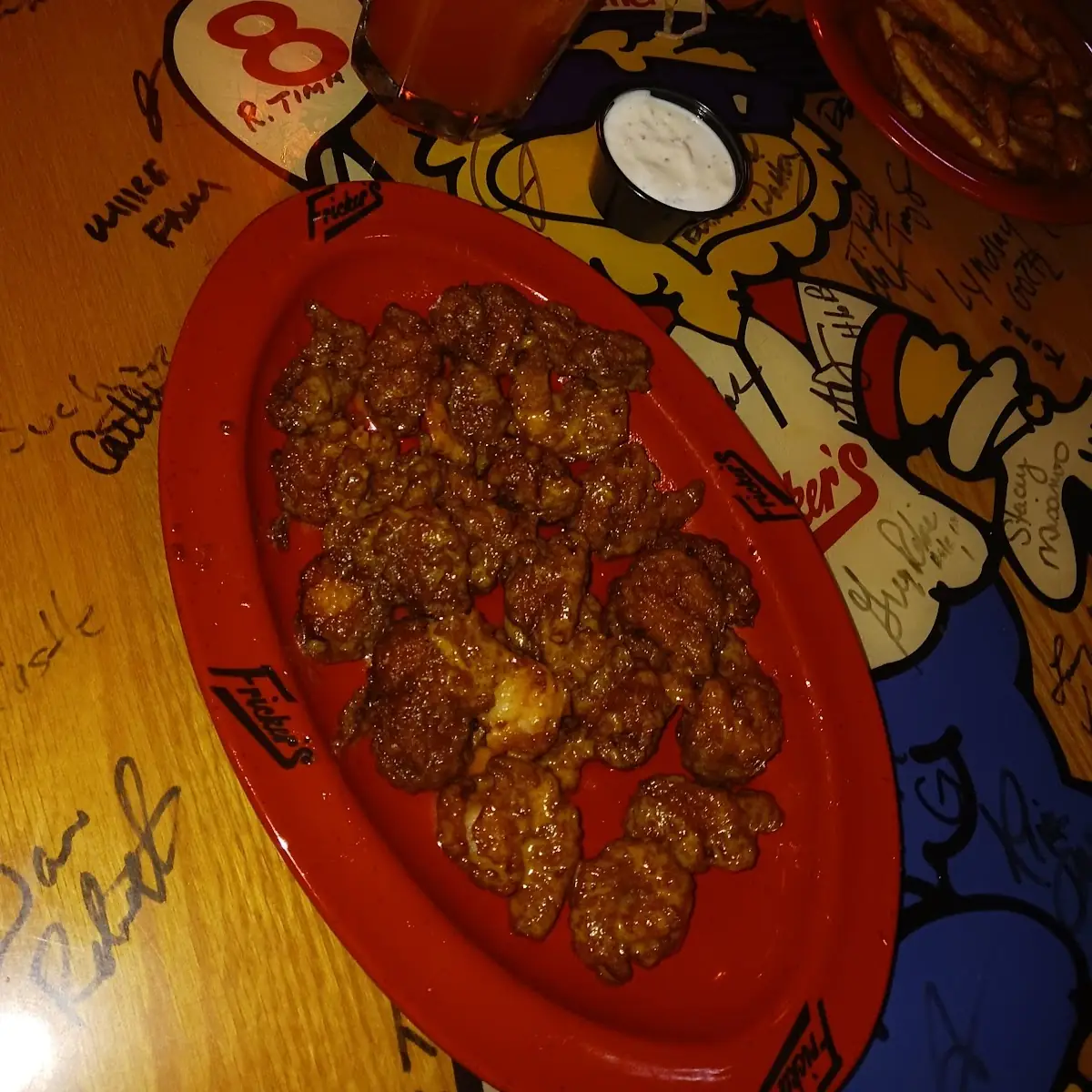 Fried Shrimp with Medium Buffalo Sauce