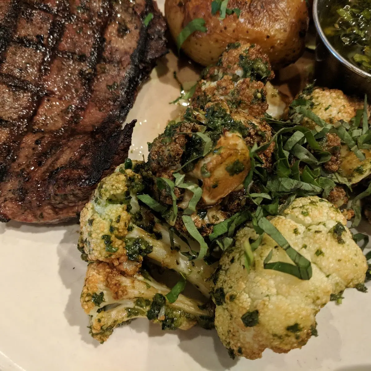 Garlic Herb Flat Iron Steak