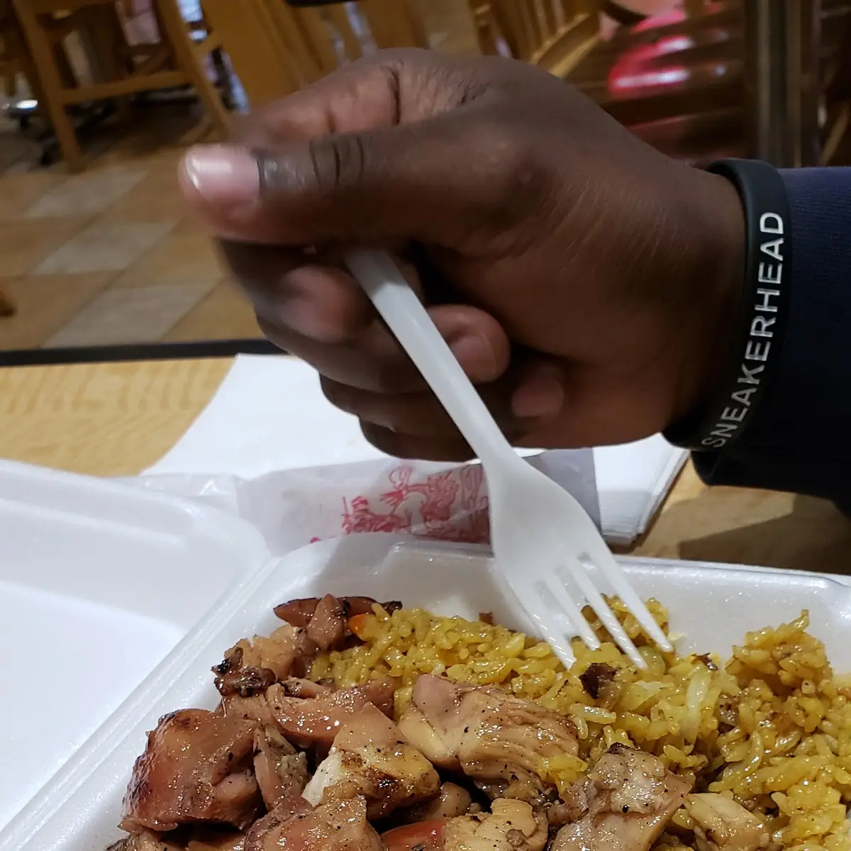 Bourbon Chicken with Fried Rice