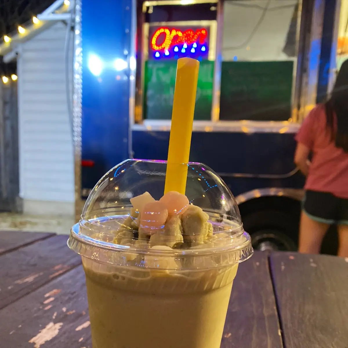 Green Tea Boba Smoothie