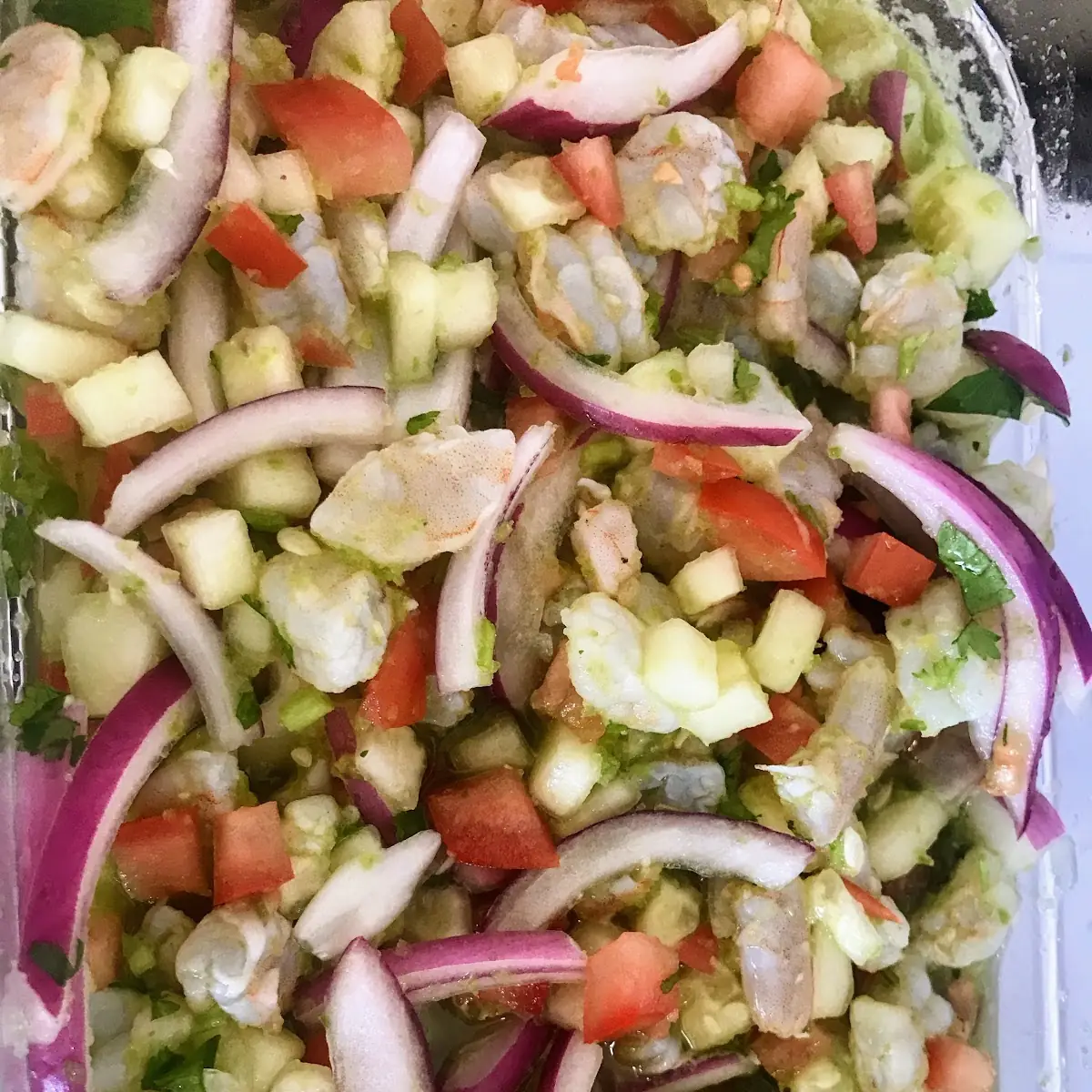 Tostada De Ceviche De Camaron