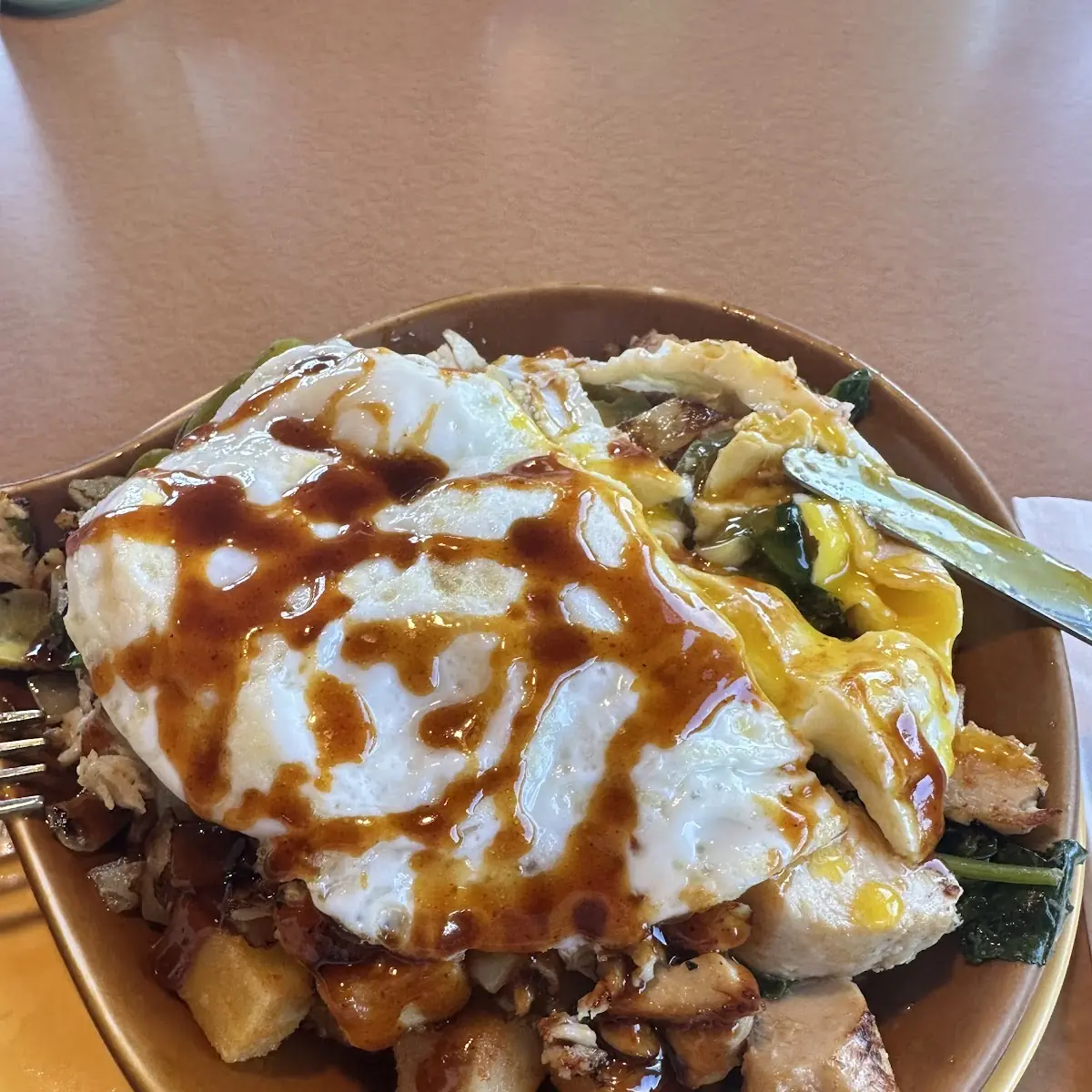 Bourbon Sriracha Chicken Skillet