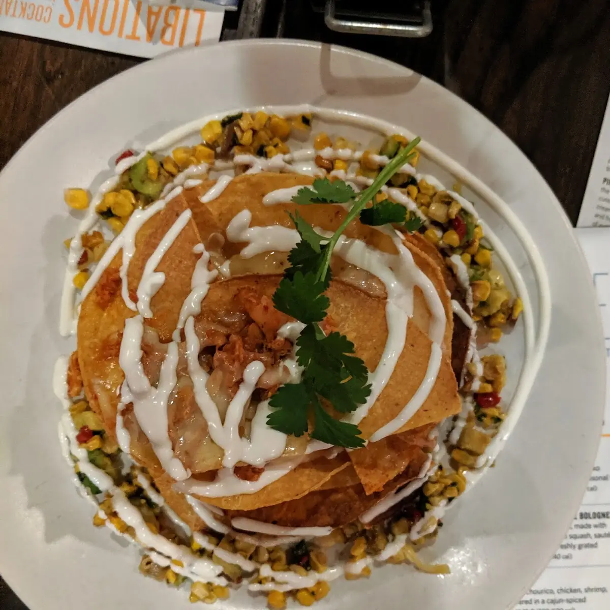 Chicken Tostada Stack