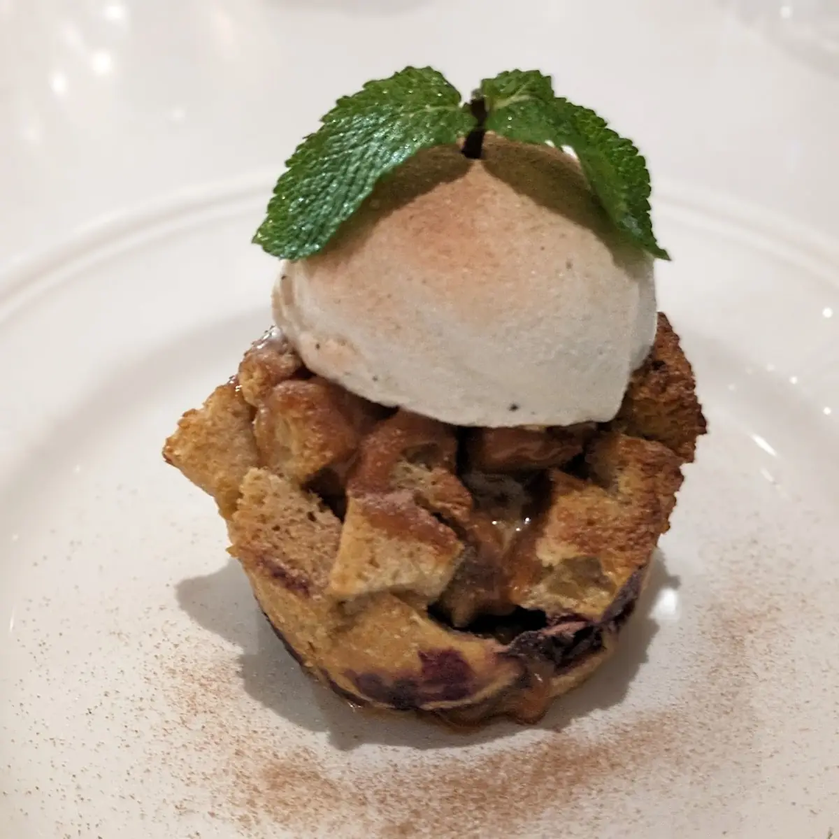 Peach Bread Pudding