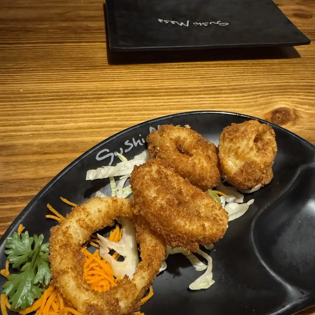 Crispy Calamari Rings with Sauce