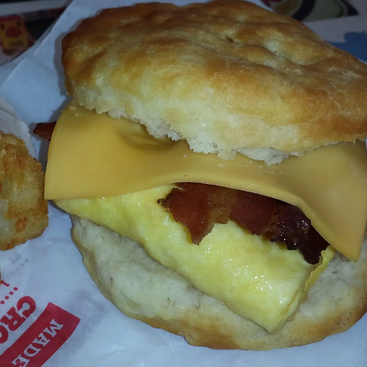 Bacon and Egg Biscuit