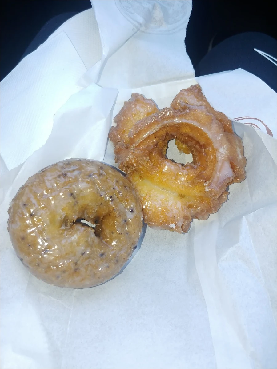 Glazed Old Fashioned & Blueberry Donut