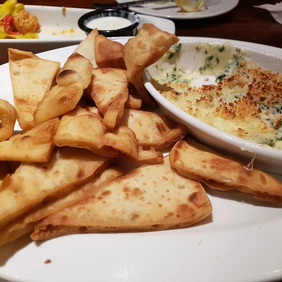 Parmesan Crusted Spinach Dip