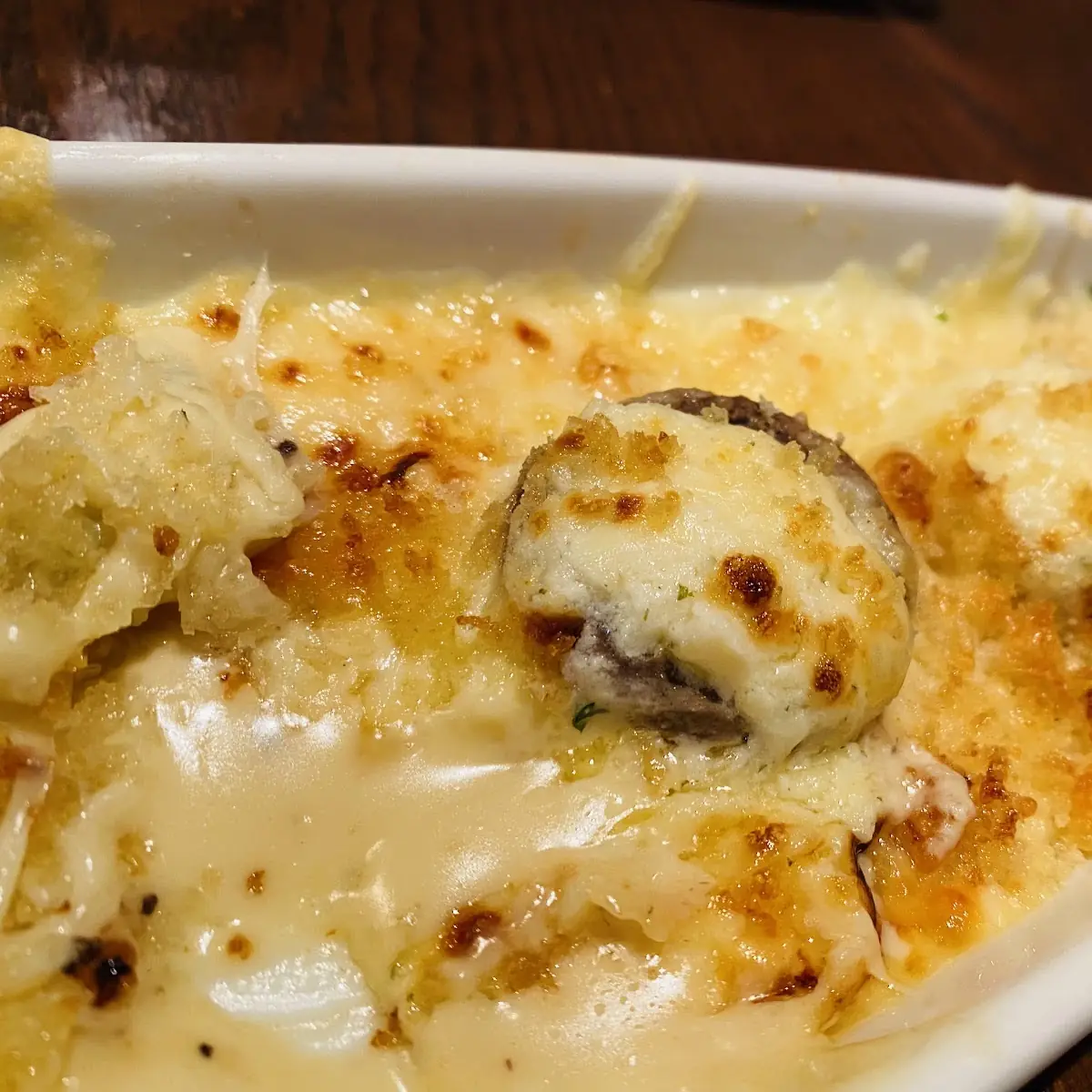 White Cheddar Stuffed Mushrooms