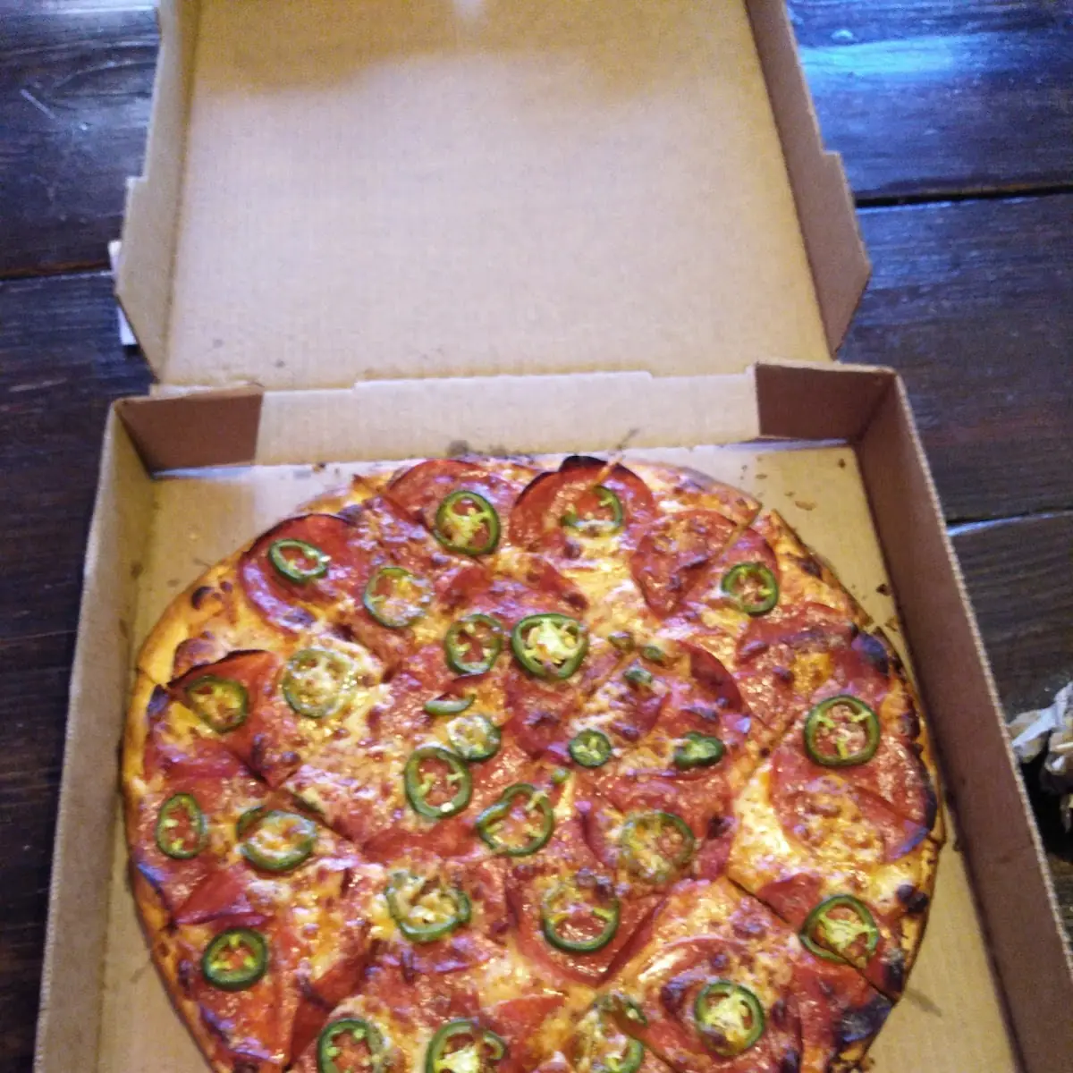 Pepperoni Pizza with Jalapeno