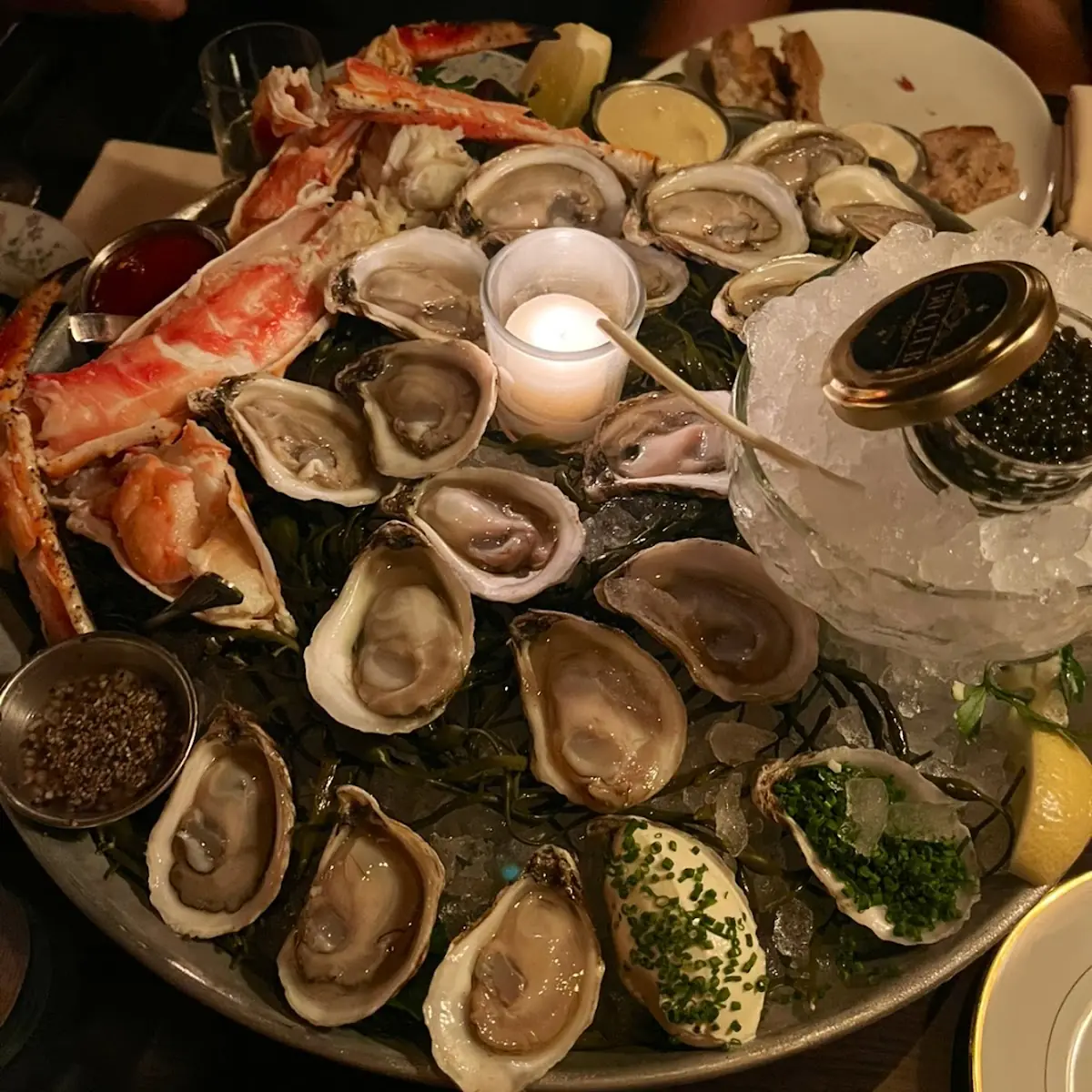 Fresh Oysters on Crushed Ice