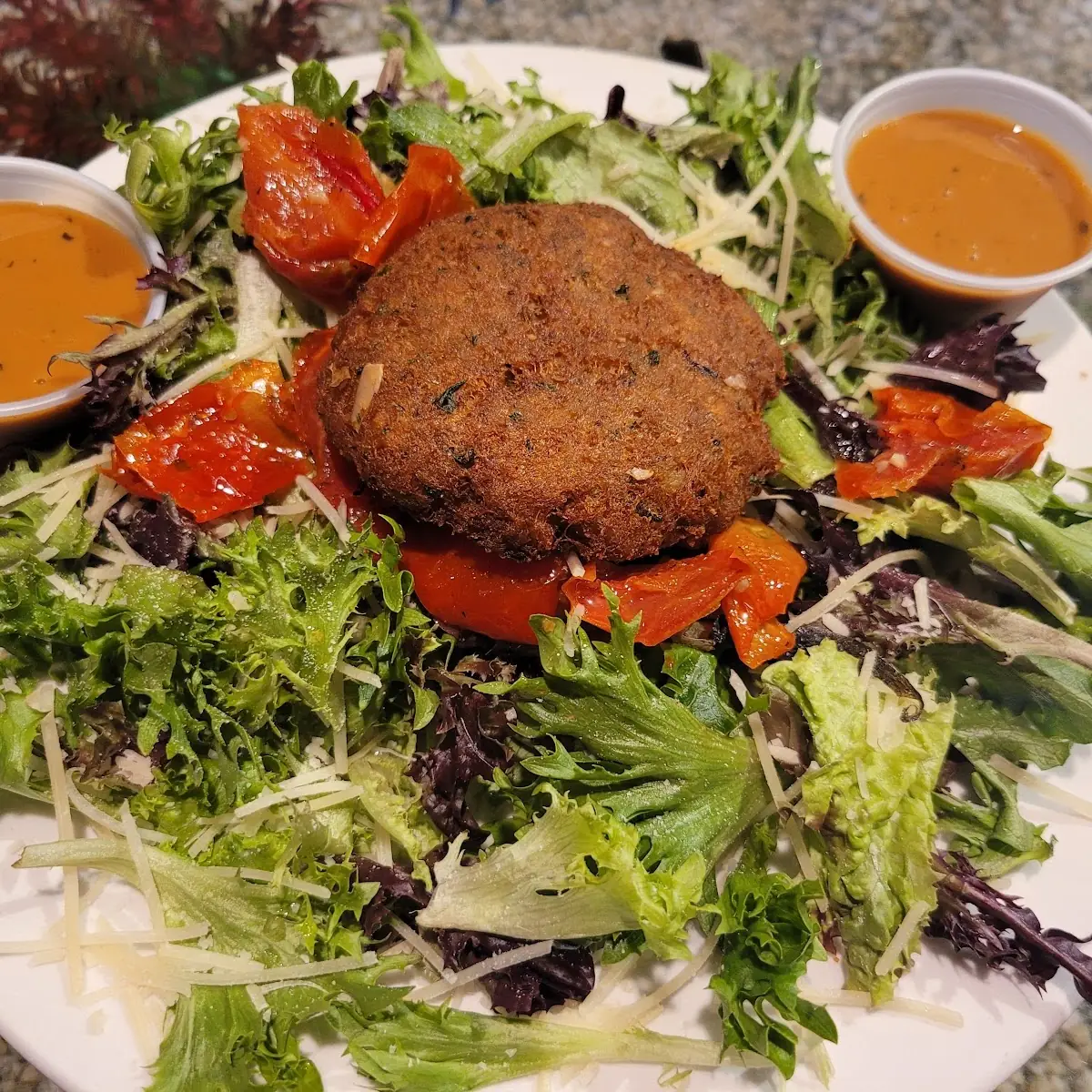 Ceasar Salad Plus Crab Cake