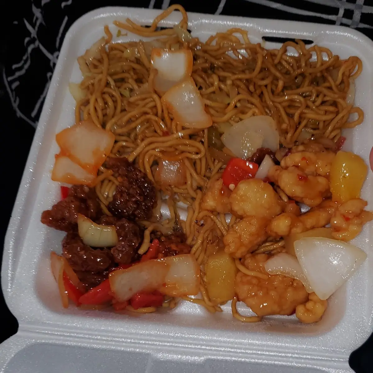 Beijing Beef Sweetfire Chicken Chow Mein