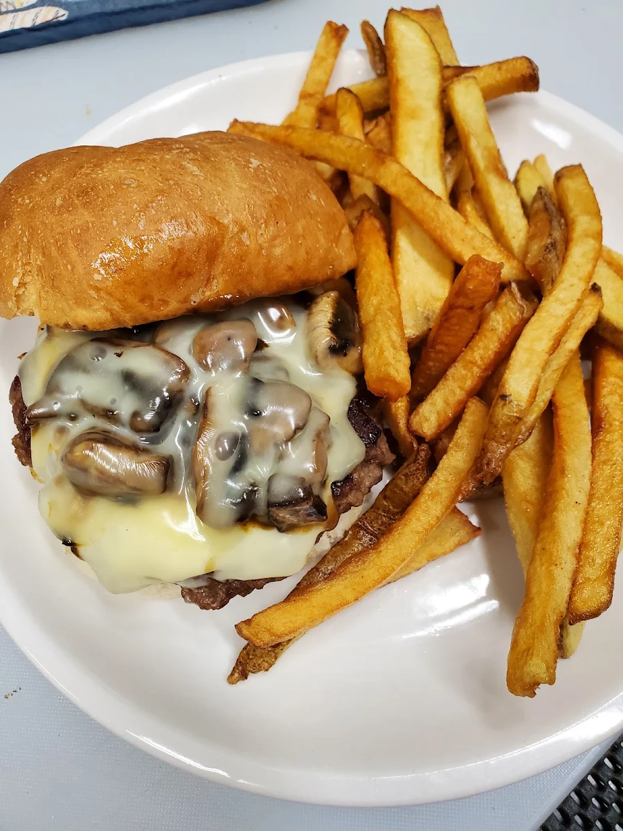 Mushroom Mozzarella Burger