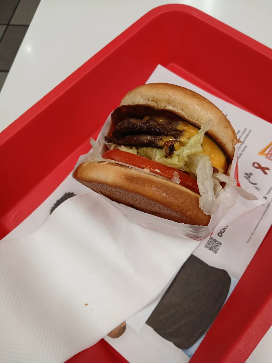 Fries Chocolate Shake and Double Cheeseburger