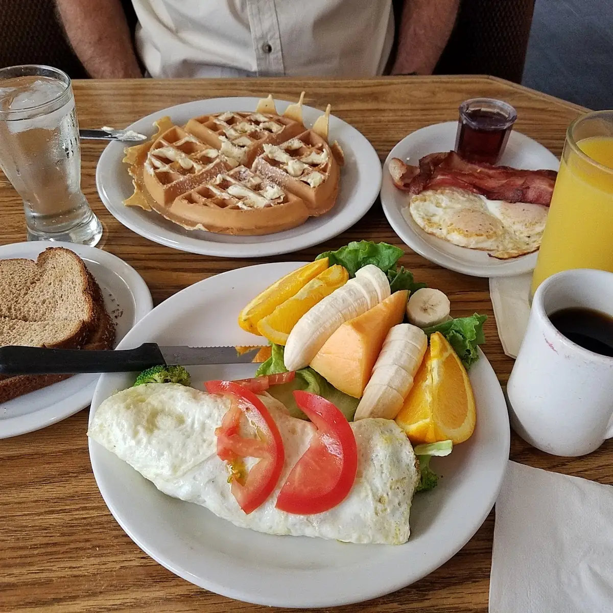Waffles Egg White Omelette