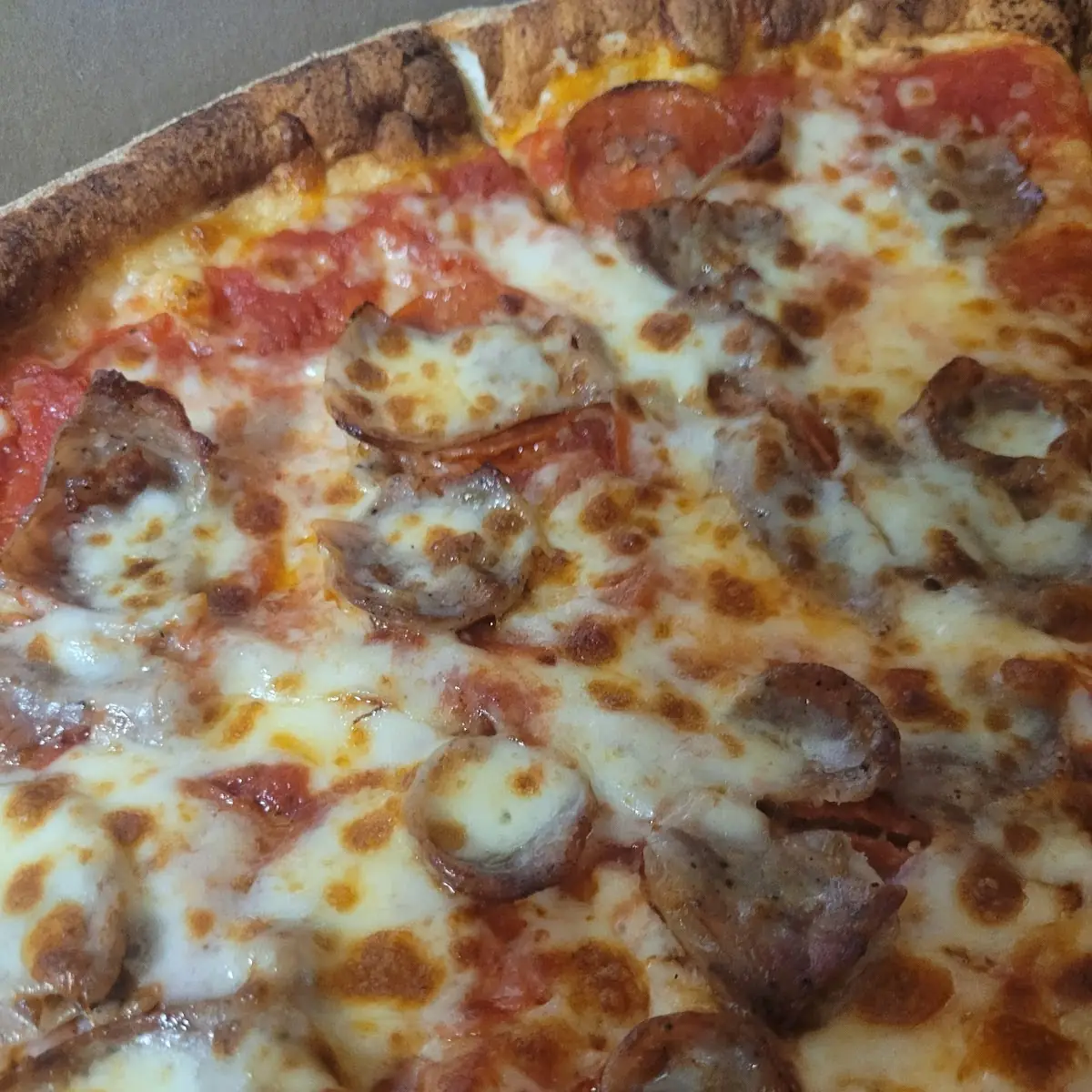 Sausage and Pepperoni Pizza