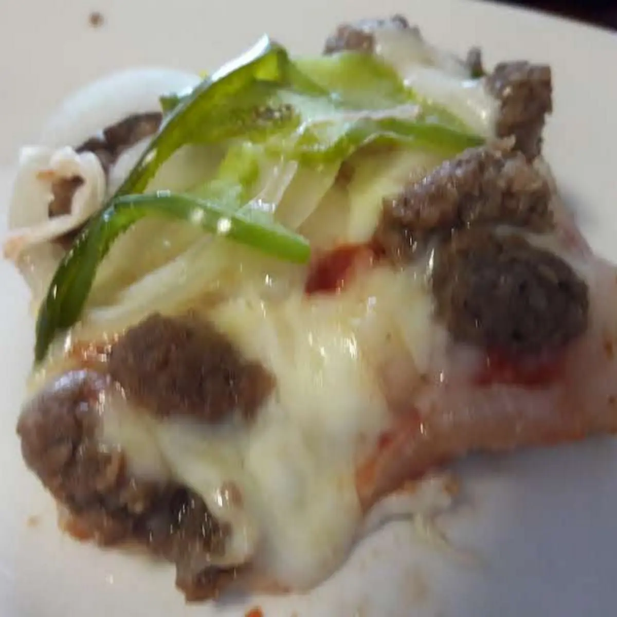Peppers Onion and Sausage Pizza