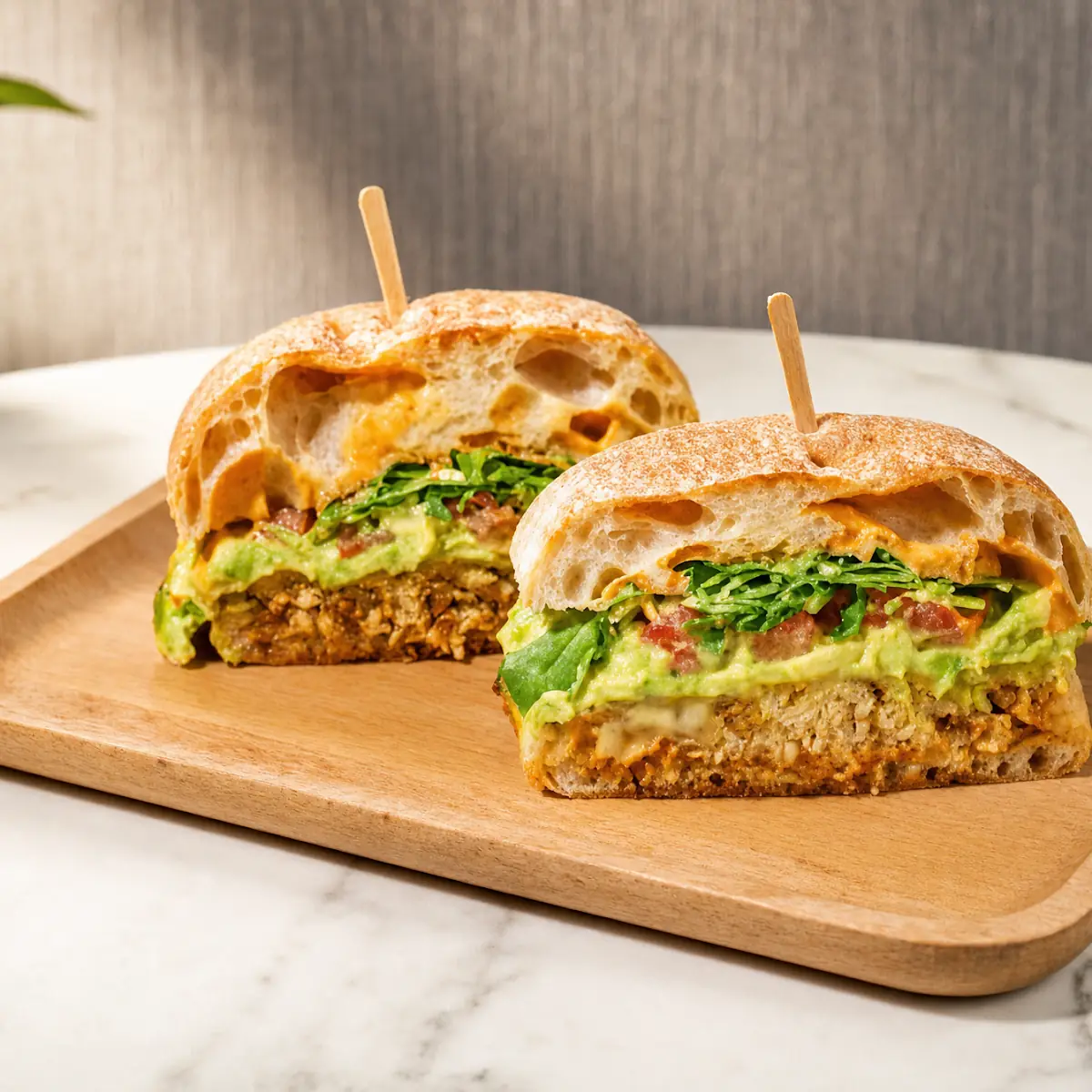 Smashed Avocado Chicken Sandwich
