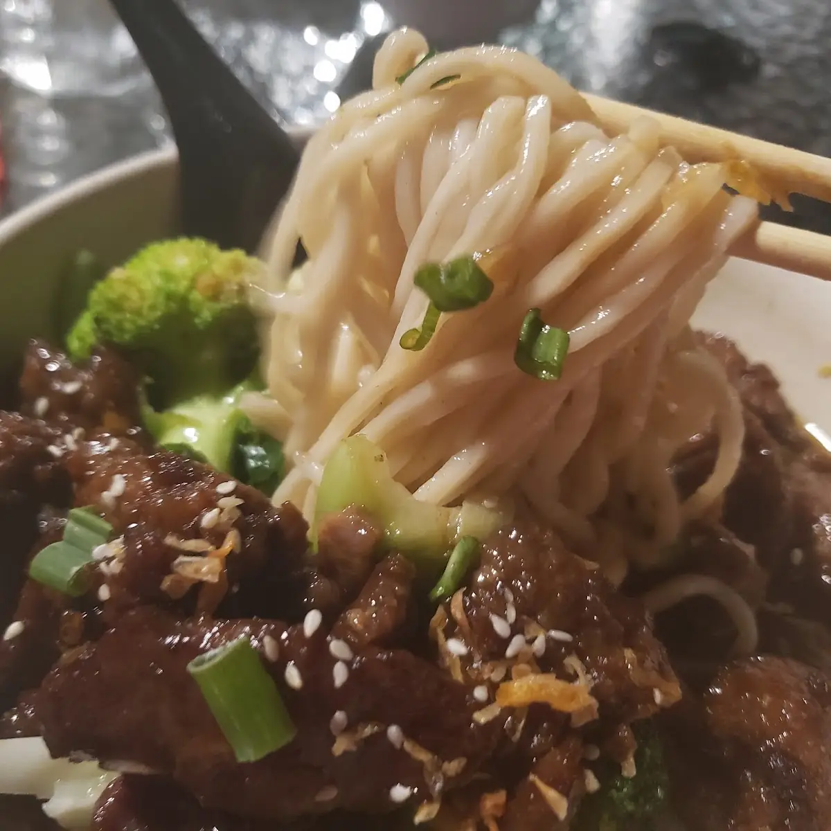 Hand Made Pull Noodle with Japanese Spicy Miso Broth and Beef