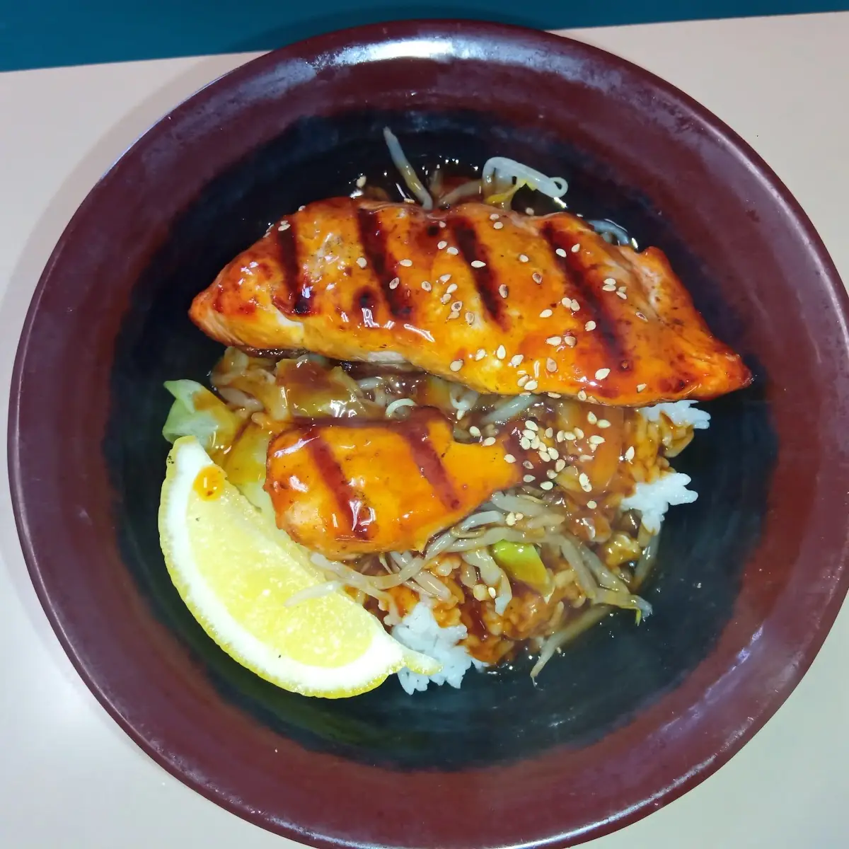 Salmon Teriyaki Bowl