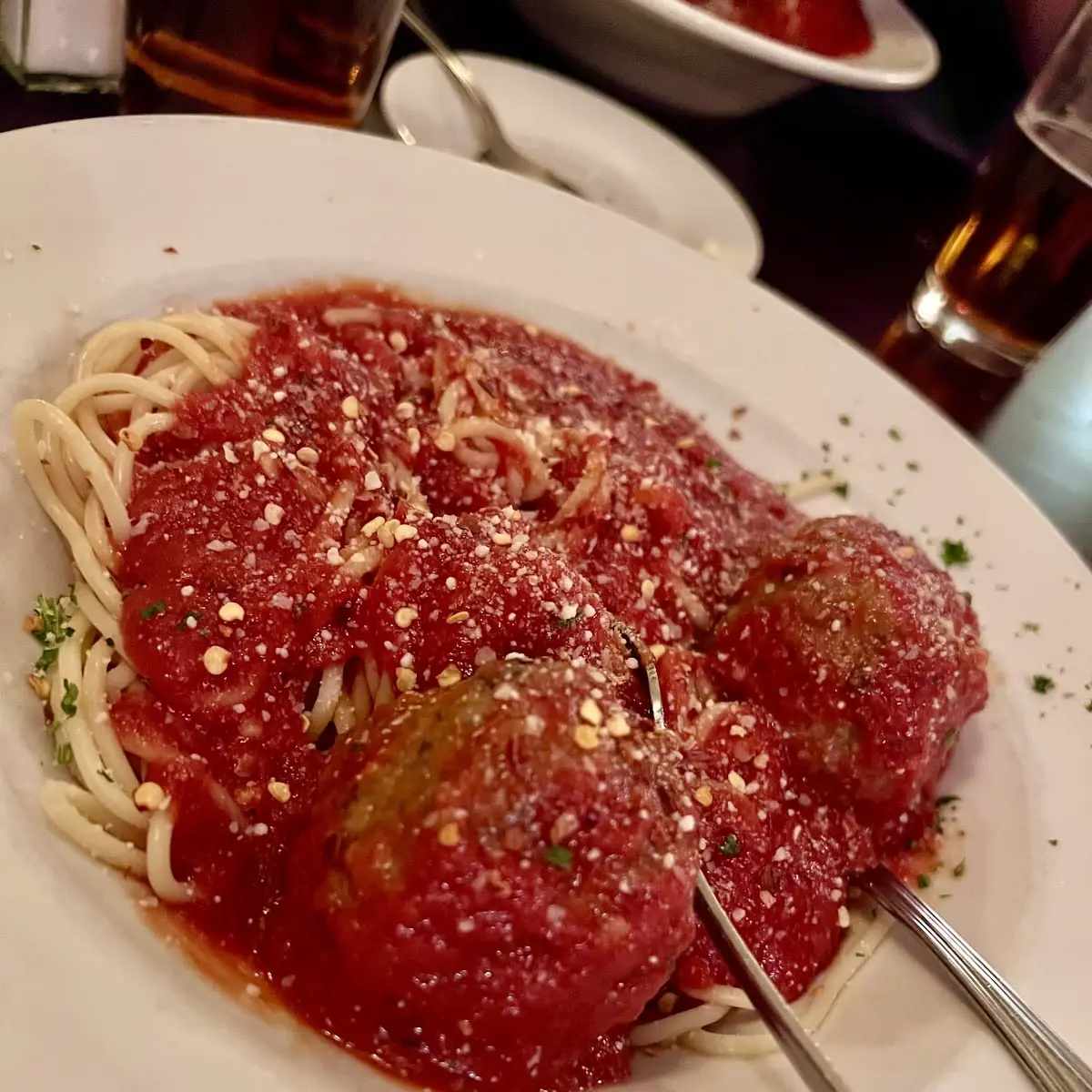 Angel Hair Pasta and Marinara Sauce