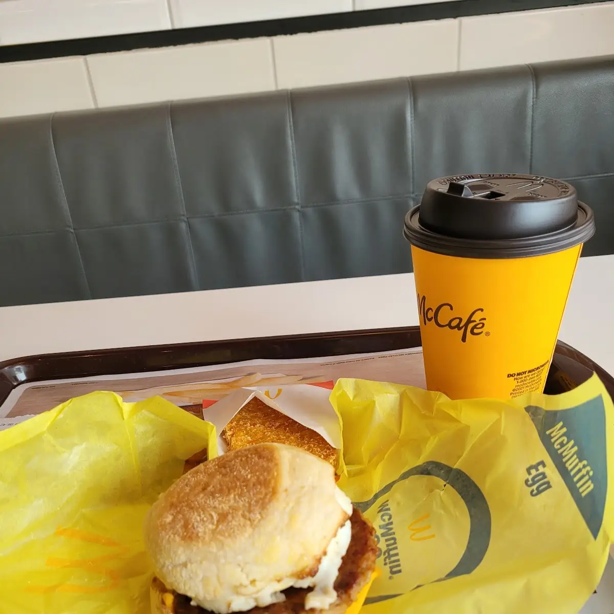Sausage Mcmuffin with Egg Hash Browns